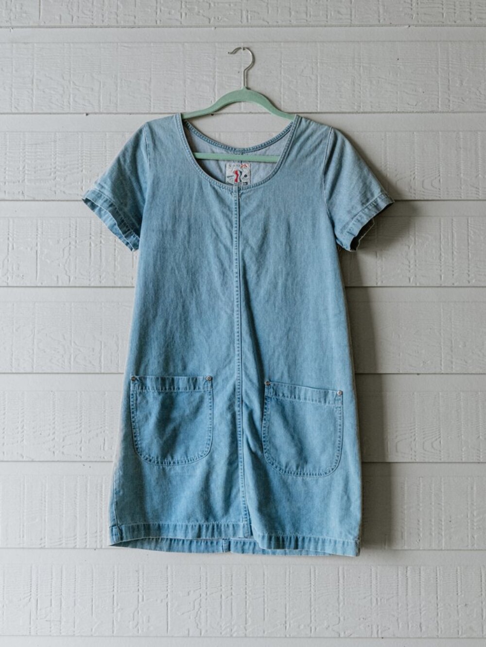 Vintage Studio 25 Light Wash Denim Shift Dress